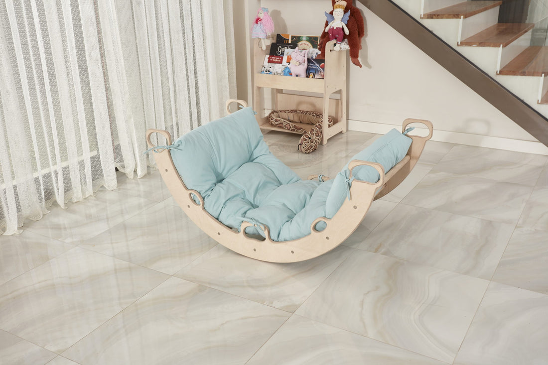 Montessori Arch + Pillow (Light Blue)